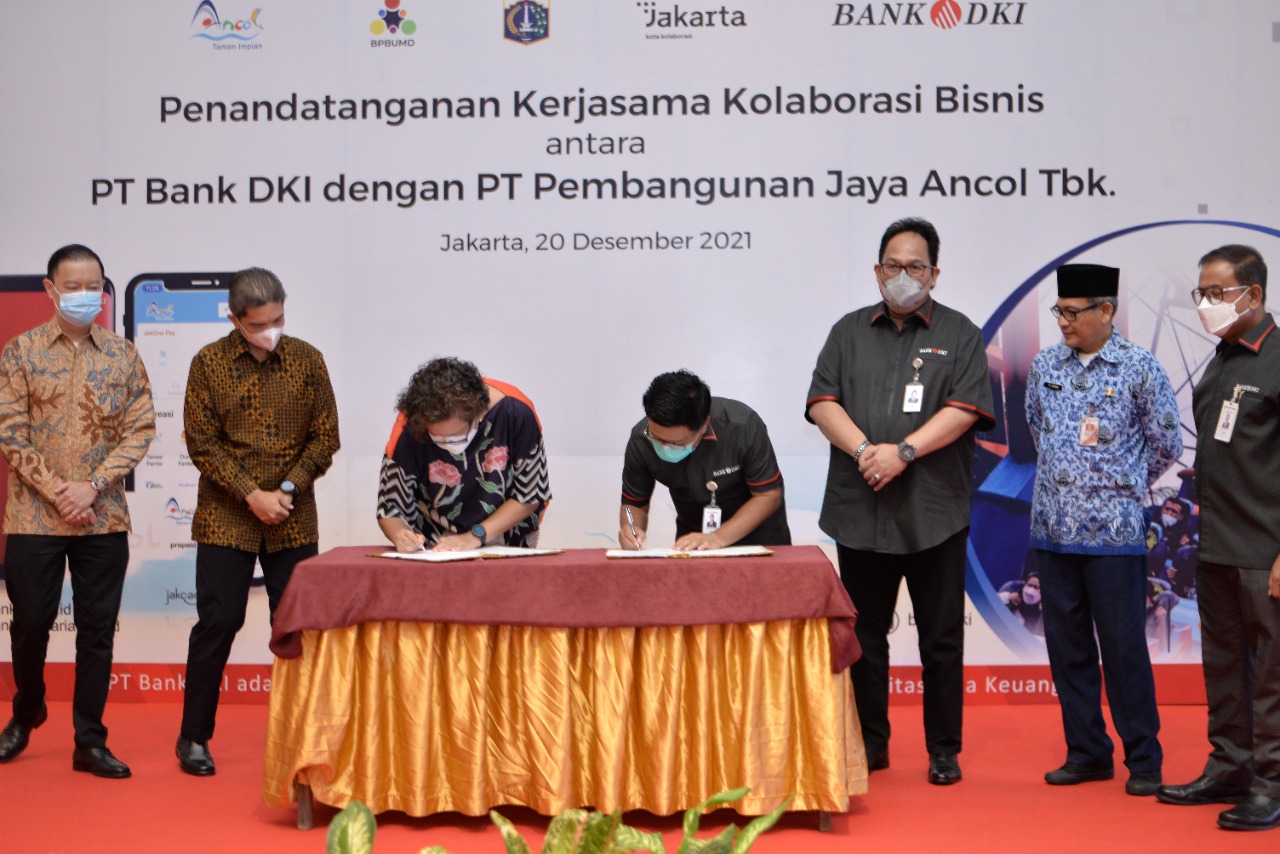 Kolaborasi BUMD, Bank DKI dan Pembangunan Jaya Ancol Tanda Tangani Kerja Sama Bisnis