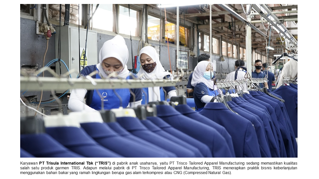 Antisipasi Pajak Karbon, Trisula Internasional (TRIS) Gunakan CNG Pada Mesin Pabrik