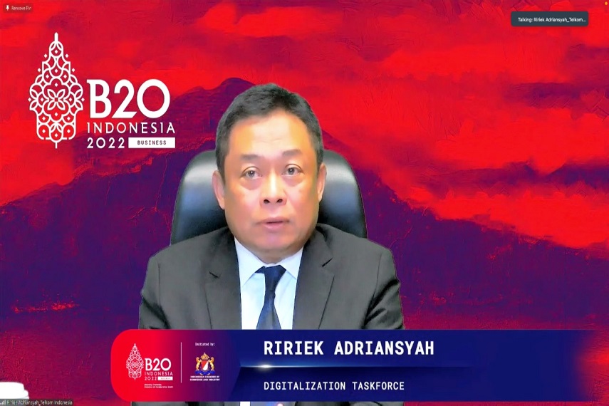 Telkom Pimpin Gugus Tugas Digitalisasi B20 Indonesia 2022
