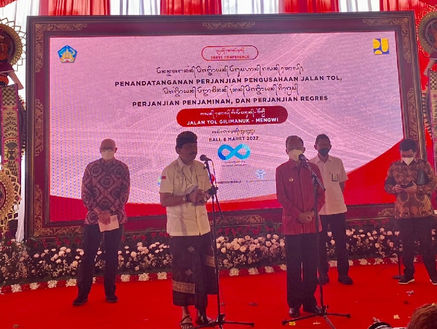Tingkatkan Konektivitas Antar Kawasan Bali, Tol Gilimanuk-Mengwi Mulai Dibangun Juni 2022