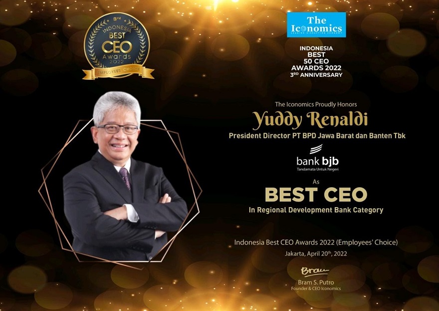 Gara-gara Ini, Bos Bank BJB (BJBR) Sabet Penghargaan Indonesia Best CEO Awards 2022