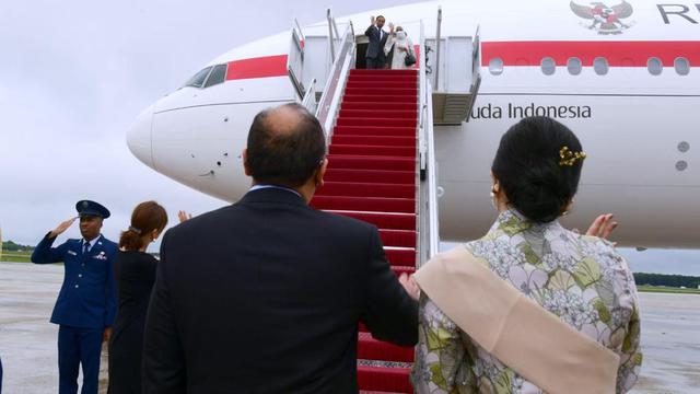 Akhiri Kunjungan Kenegaraan Lima Hari di AS, Presiden Jokowi Bertolak ke Tanah Air