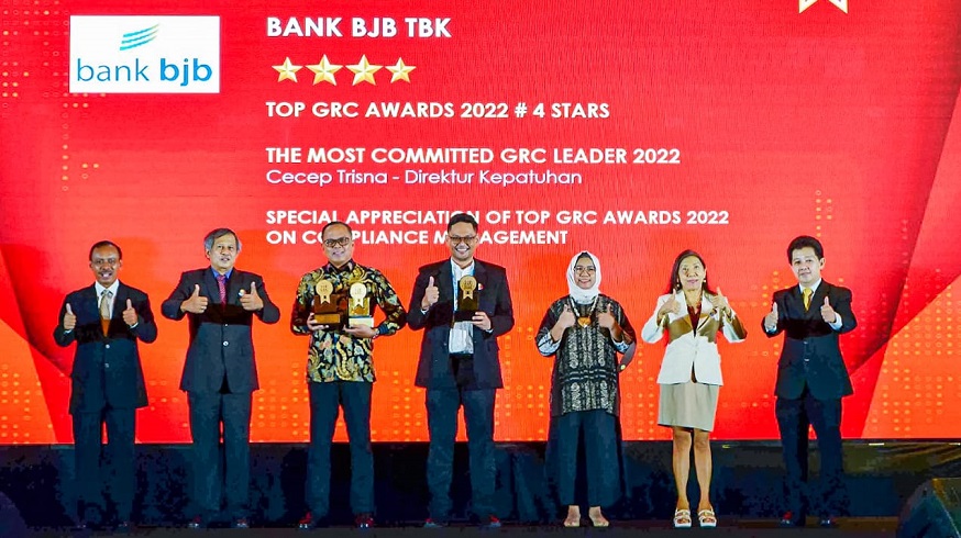 Bank BJB (BJBR) Sabet Tiga Penghargaan Top GRC Award 2022