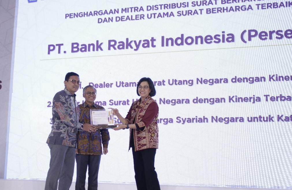 Torehkan Kinerja Serap SBN, BRI Raih Penghargaan Dealer Utama Terbaik 5 Tahun Beruntun