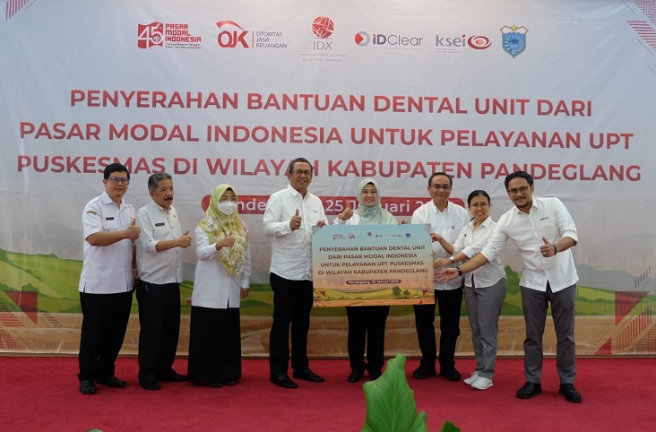 Pasar Modal Gelar Donor Darah di Jawa Timur dan Bantuan Dental Unit di Pandeglang