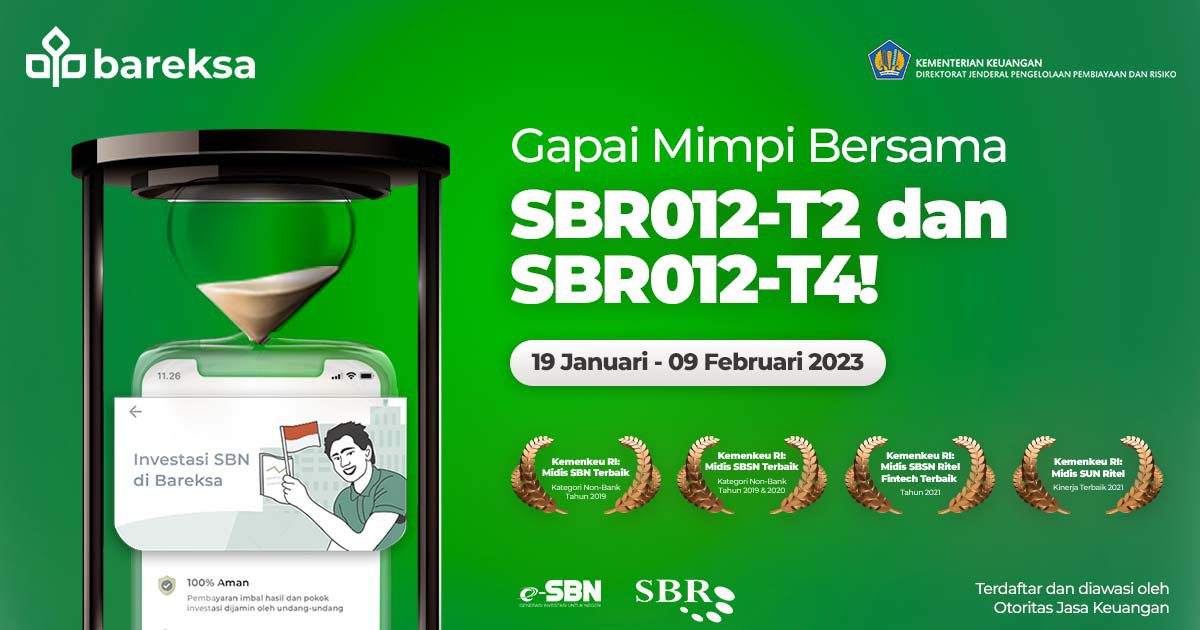 SBR012-T2 dan SBR012-T4 Laku Rp22,18 Triliun, Jangkau 62.375 Investor Ritel