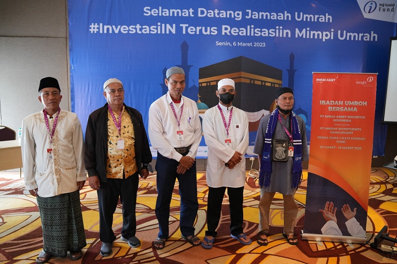 Hasil Infaq Investasi Reksa Dana I-Hajj, Mirae Asset & Insight Invesments Umrahkan 7 Orang