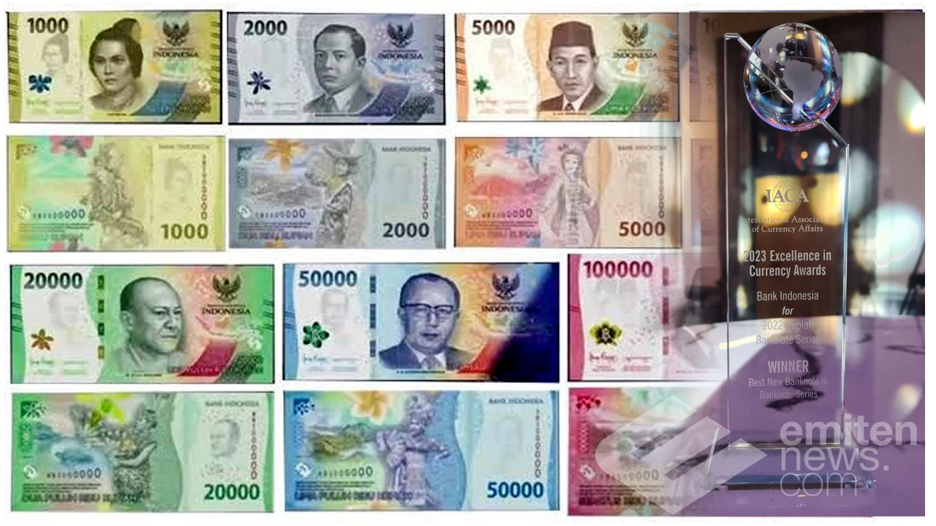 Keren! Uang Rupiah TE 2022 Sabet Penghargaan Internasional Best New Banknote Series