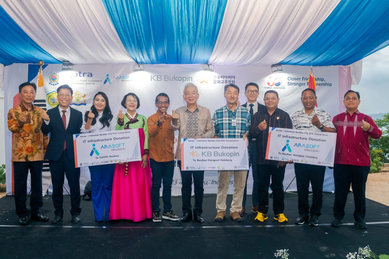 Bank KB Bukopin-Korsel Salurkan CSR Tingkatkan Keterampilan Bahasa Hangeul di Kota Baubau