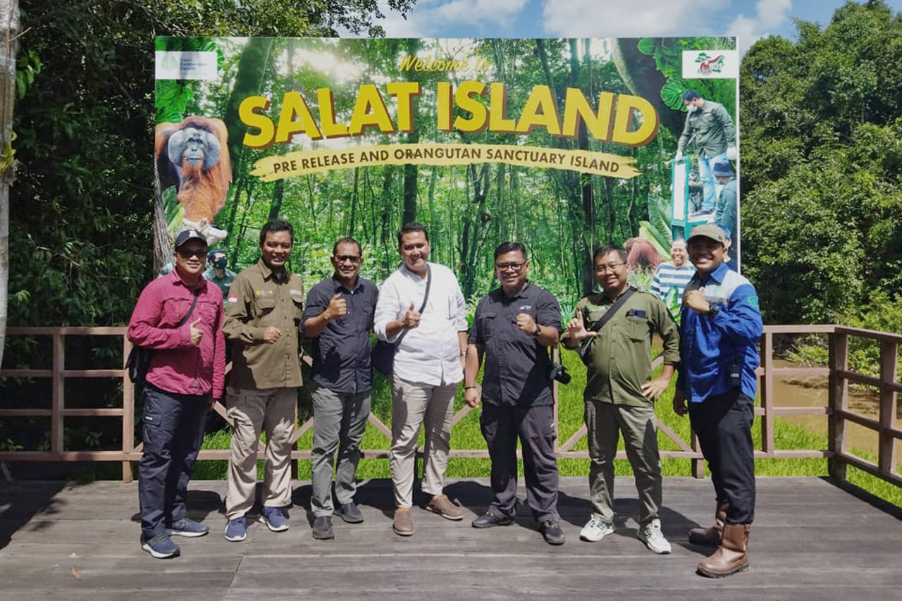 Wilmar - LDC Kunjungi Area Konservasi Orang Utan Sawit Sumbermas Sarana (SSMS) Pulau Salat