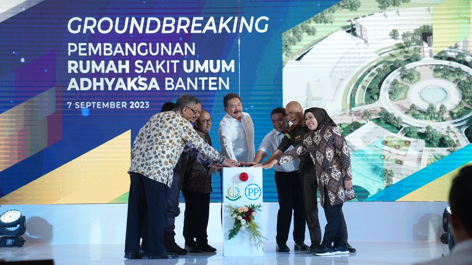 Gunakan Metode Konstruksi Hijau, PTPP Groundbreaking Proyek RSU Adhyaksa Banten