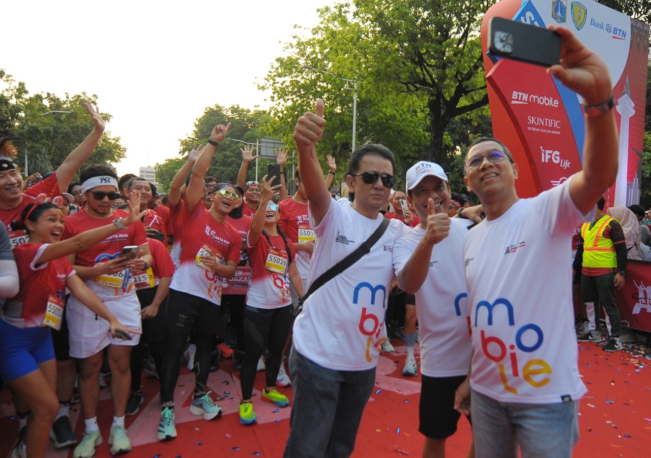 Sukses! 12.600 Pelari Ramaikan BTN Jakarta Run 2023