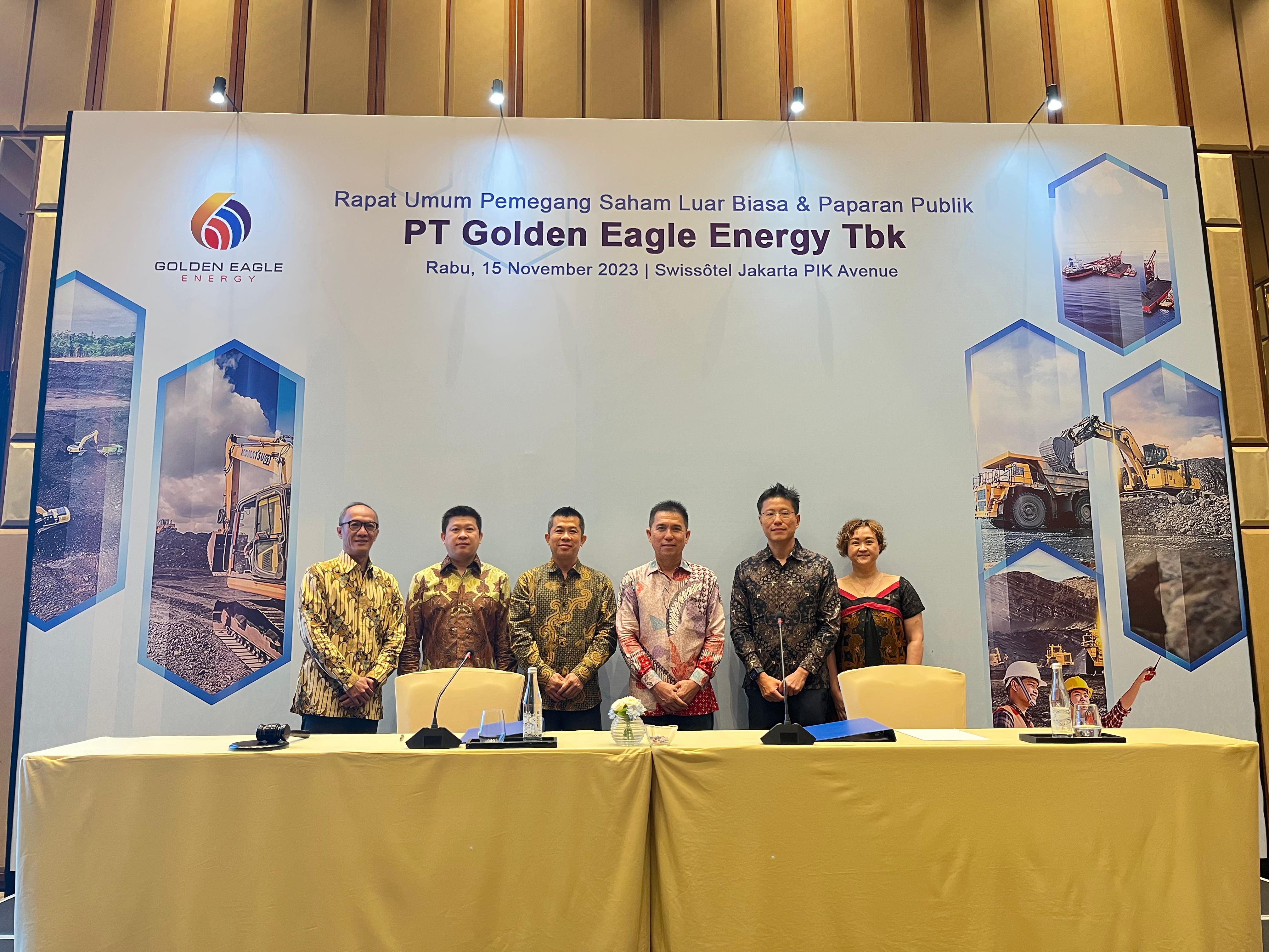 Sah! RUPSLB  Golden Eagle Energy (SMMT) Tetapkan Susunan Direksi dan Komisaris Baru