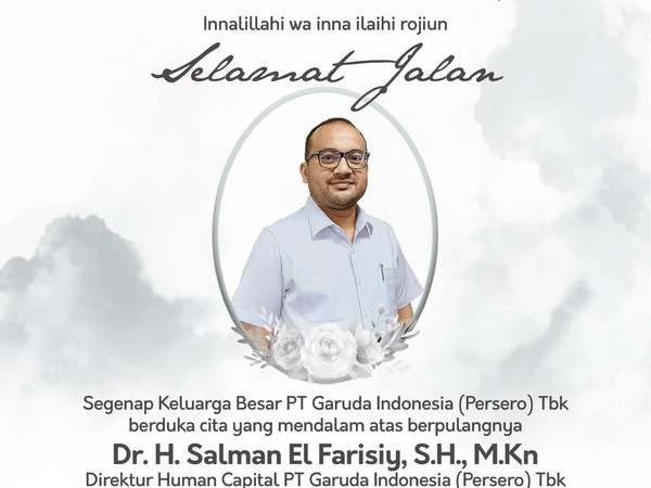 Duka Garuda Indonesia (GIAA) Direktur Human Capital Salman El Farisiy Tutup Usia