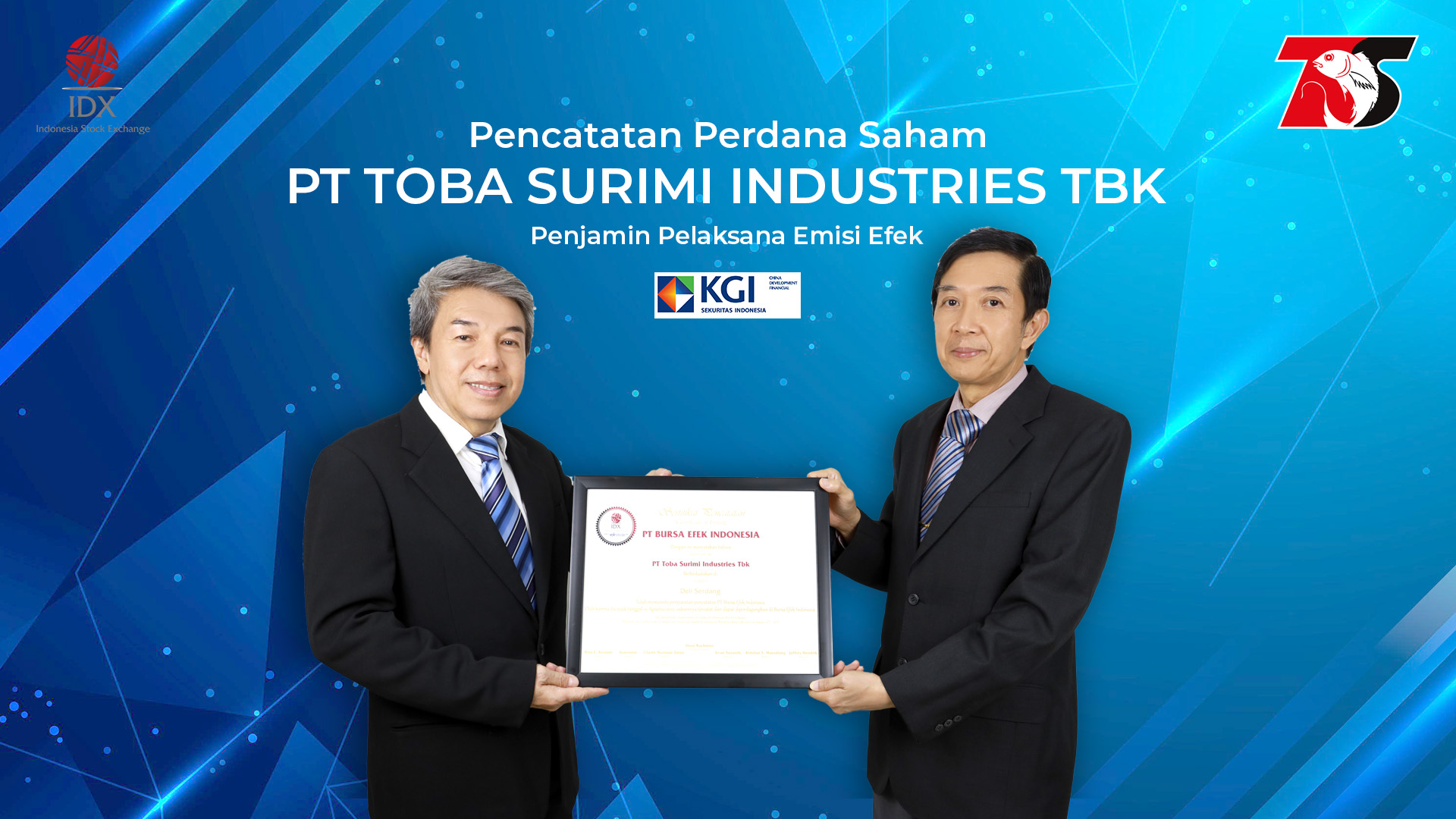 Toba Surimi Industries (CRAB) Gunakan Dana IPO Untuk Modal Kerja dan Beli Kapal Laut
