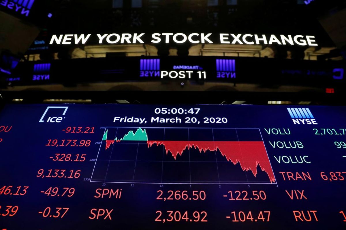 Tertekan Saham Perbankan, Bursa Wall Street Melemah pada Perdagangan Selasa