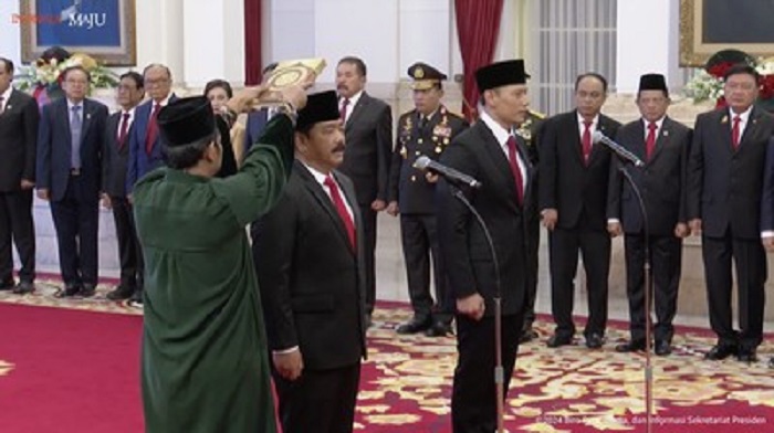 Presiden Jokowi Lantik AHY Jadi Menteri ATR