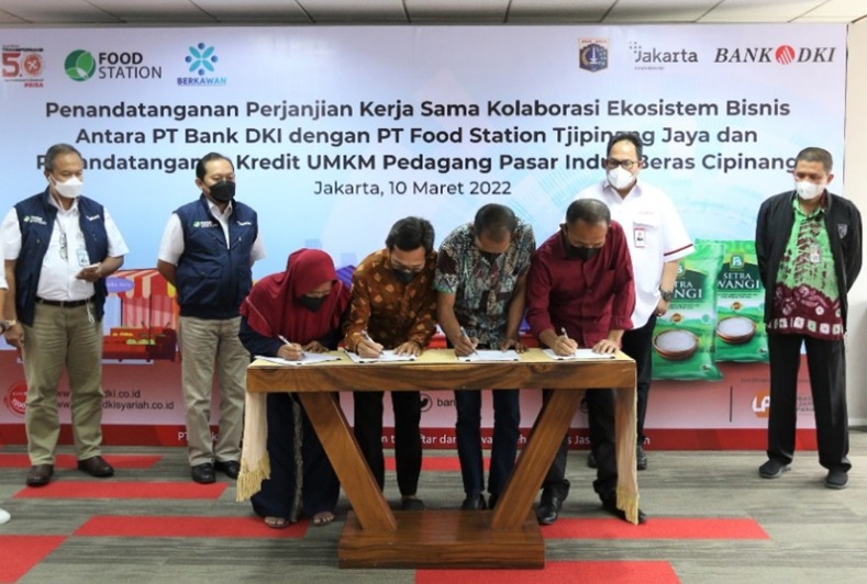 Kolaborasi Bank DKI - Food Station, Dukung Ketahanan Pangan di Jakarta