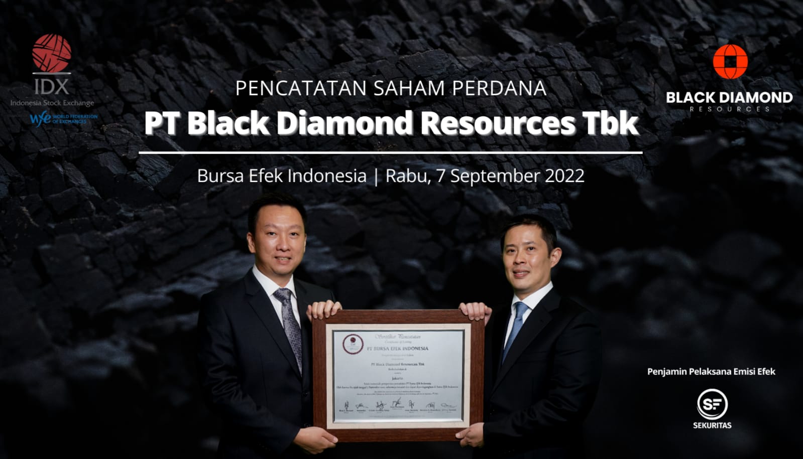 Oversubscribed 23,59 Kali, Listing Perdana Black Diamond Resources (COAL) Langsung ARA