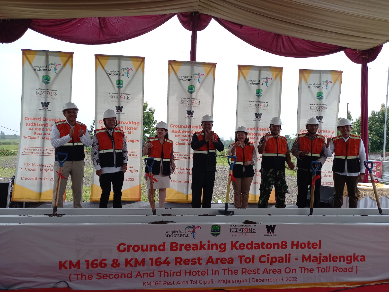 Realisasikan Dana IPO, KDTN Groundbreaking Hotel di Rest Area Tol Cipali Km 166 & Km 164