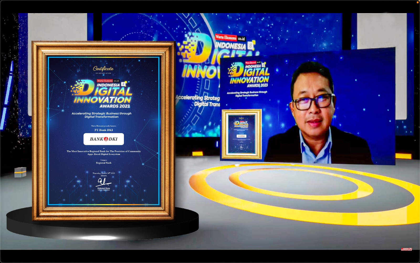 Go Digital! Bank DKI Raih Penghargaan Indonesia Digital Innovation Awards 2023