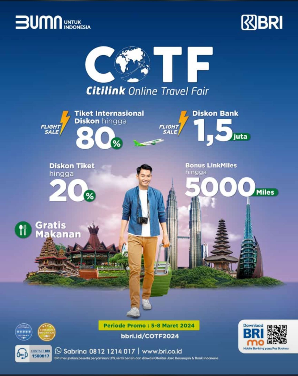 Sambut Mudik Lebaran, BRI - Citilink Gelar Online Travel Fair 2024